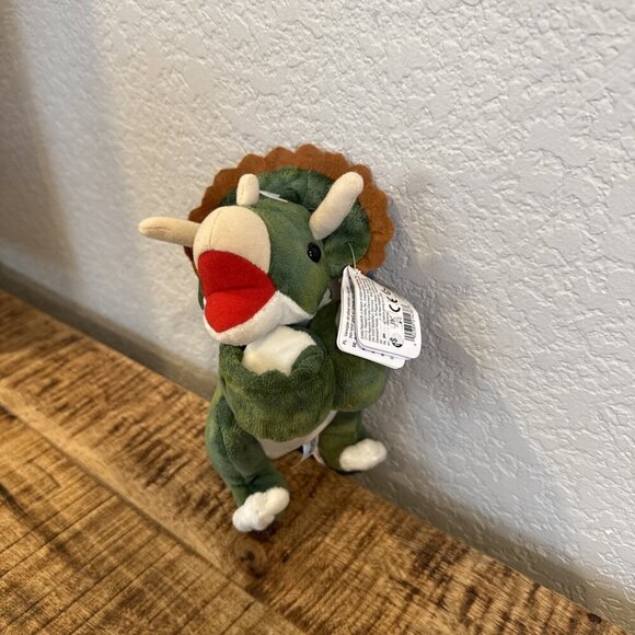 Wild Republic Huggers Triceratops Dinosaur Soft Plush Dino Slap Bracelet - Picture 3 of 9